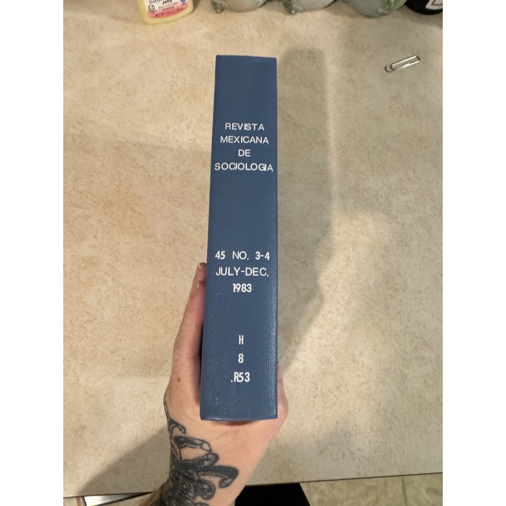 Revista Mexicana de Sociologia 1983 Vol 45 No 3-4 Bound Journal UNAM Spanish